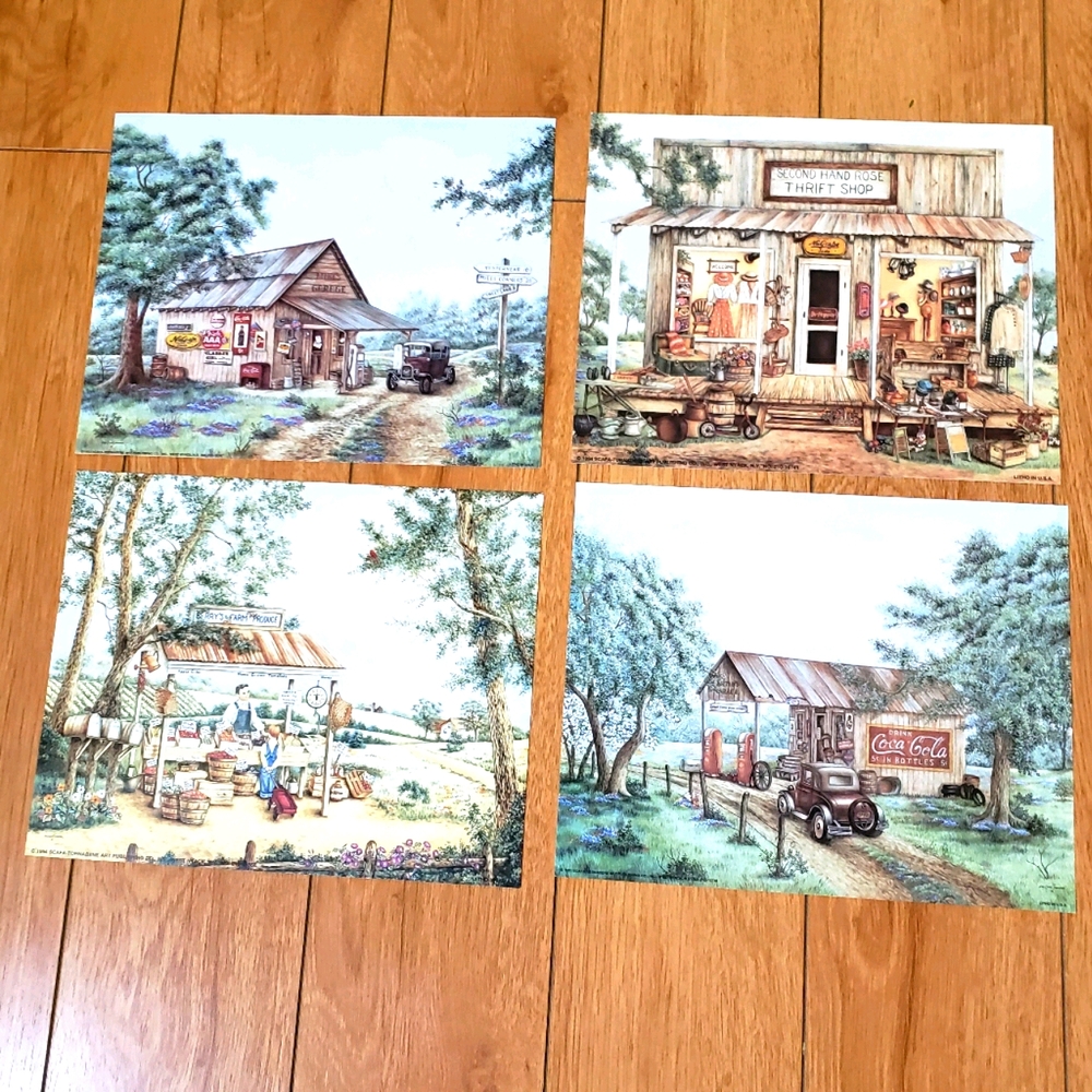 Set of 4 Kay Lamb Shannon prints 10X8